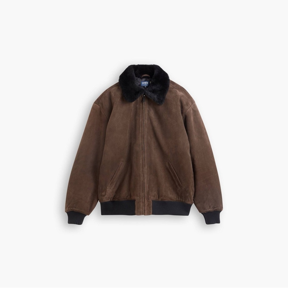 Levi's: Made & Crafted Suede Bomber Jacket